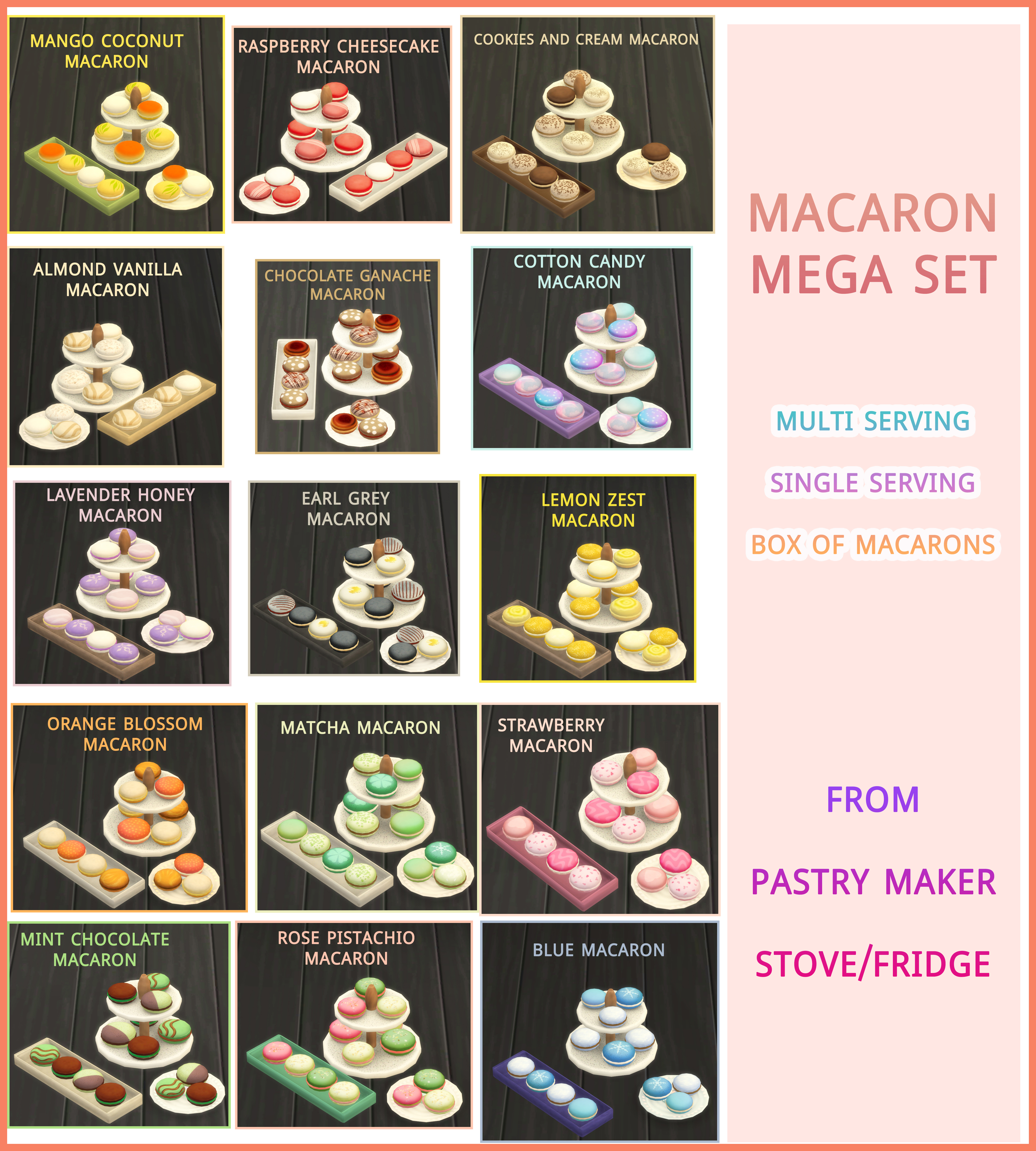 Mega Macaron Set – icemunmun